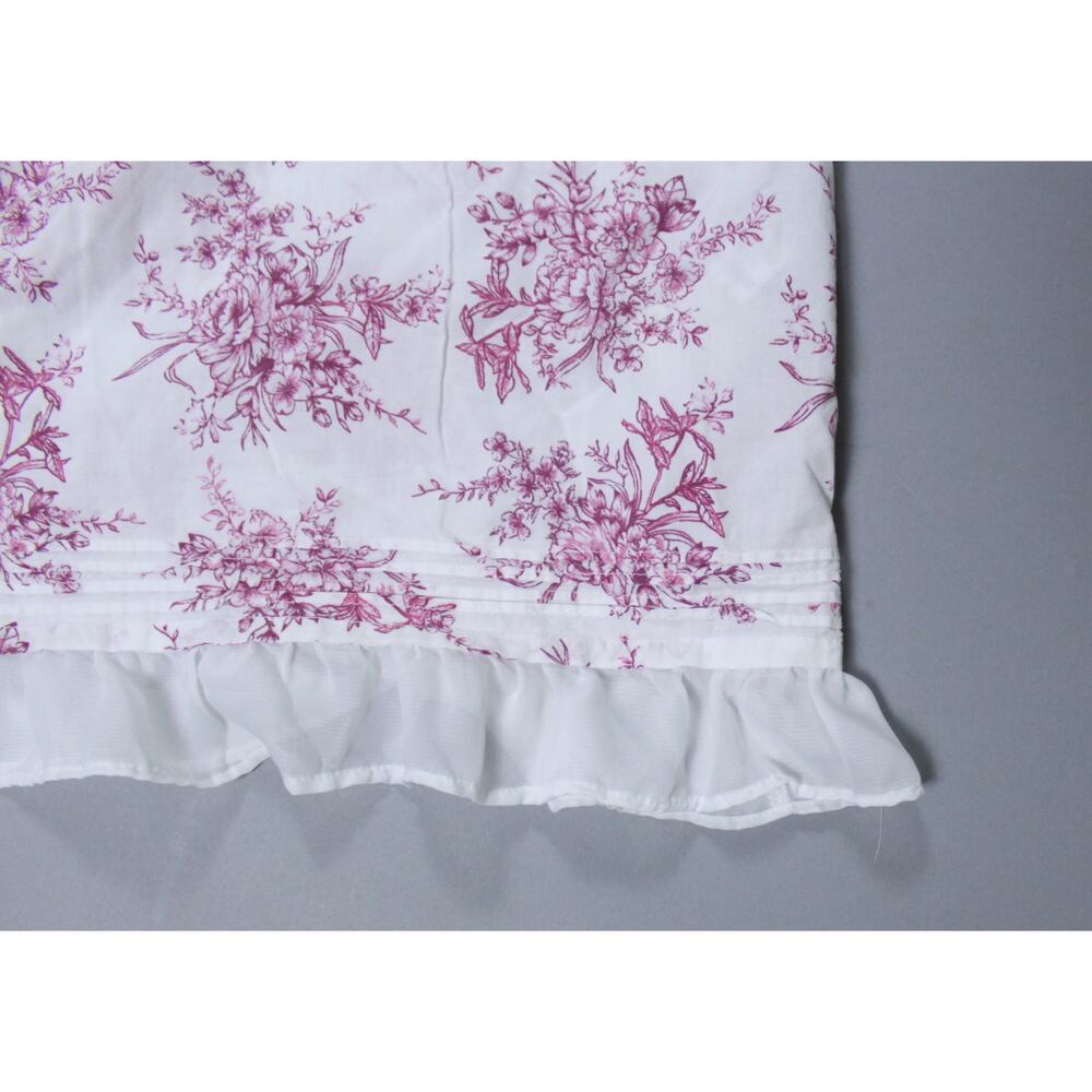 Eileen West sleeveless ballet-length nightgown white pink floral lace sz XL EUC - Picture 4 of 7